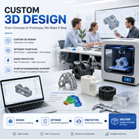 Servicio Profesional de Diseño 3D Personalizado con Optimización de Archivos, Prototipado Rápido para Startups de Hardware