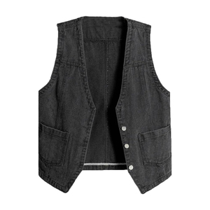 Nuevo Chaleco Vaquero para Hombre, Transpirable, Juvenil, Moderno y Elegante, Invierno, Nuevo, Directo de Fábrica - Product Image 3