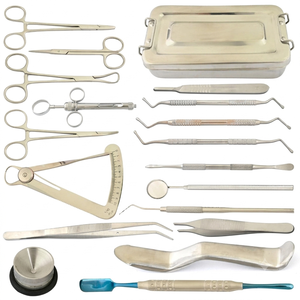 ชุดเครื่องมือผ่าตัดหู คอ จมูก 10 ชิ้น พร้อมกล่องเก็บ Perio Cassette ทำจากสแตนเลสสตีล ใช้ซ้ำได้ ฆ่าเชื้อได้ ได้รับการรับรองมาตรฐาน ISO/CE อายุการเก็บรักษา 3 ปี - Product Image 1