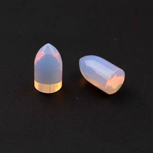 Cuarzo Opalita Rosa Natural de Calidad Premium, Forma de Bala de 9x17mm, Gema Suelta Calibrada, Cabujón Altamente Pulido, Gemas Vaishnavi - Product Image 2