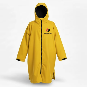 Wholesale Adult Swim Parka Waterproof Windproof Fleece Lined Hooded <b>Changing</b> Robe Custom Bulk Supplier - Product Image 1