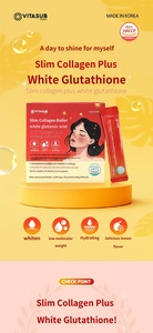 คอลลาเจนปลาผสมกลูต้าไธโอนชนิดผง ส่วนผสมจากธรรมชาติ รสทับทิม ช่วยให้ผิวกระจ่างใส เสริมสร้างความงามภายใน - Product Image 5