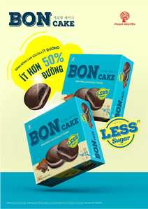 Galletas Redondas de Esponja Suave con Crema de Chocolate Bon Choco, Nueva Fórmula, Relleno Dulce de Chocolate y Malvavisco, Bolsa/Caja a Granel, Vietnam - Product Image 3