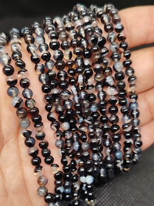 High Quality Healing Crystal Gemstone Bead Black Calcite Onyx Prehnite 4mm Round Loose Beads for DIY Bracelet <b>Necklace</b> - Product Image 3