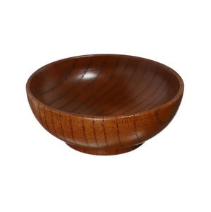 Bol en bois à large ouverture, au design équilibré, construction durable et finition chaleureuse, parfait pour la présentation sur la table. - Product Image 6
