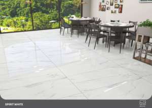 Carreaux de porcelaine brillants de luxe, format 600x1200, grand format, pour sols et murs, pour un design moderne de salon, cuisine et salle de bain. - Product Image 2