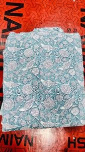 Tela de Algodón Estampada de Color Claro, Orgánica, Ecológica, Absorbente de Humedad, Transpirable, Ligera y Tejida - Product Image 4