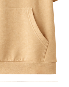 Sudadera con Capucha Beige Personalizada de Manga Corta para Hombre, Estilo Casual, Ligera, de Verano, con Bolsillos, Mezcla de Algodón - Product Image 5