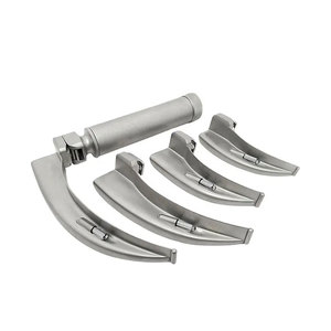 Laringoscopio con 4 Hojas de Acero Inoxidable, Tipo Macintosh Estándar, Uso Veterinario, Instrumentos de Examen Duraderos y Reutilizables - Product Image 1