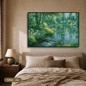 Peinture sur toile vintage très vendue, art mural en soie, décoration intérieure, art décoratif classique, fabrication OEM au Vietnam, marque HALO - Product Image 5