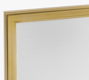 Écran de cheminée en métal au design rustique en forme de bois de cerf avec grille anti-étincelles robuste, protection de foyer autoportante, finition noire - Product Image 3
