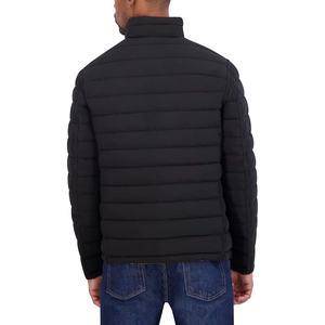 Men's Lightweight Insulated Puffer <b>Jacket</b> Hooded Quilted Winter Running Travel Reversible Zipper <b>Packable</b> - Product Image 4