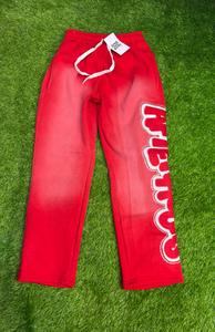 Most Selling Streetwear Cotton Fleece Staked <b>Trouser</b> Custom Embroidery Sun Faded Staked <b>Trousers</b> - Product Image 1