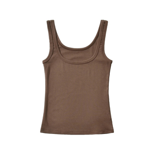 เสื้อกล้ามทรงรัดรูป แบรนด์ PHANTOM IMPEX รุ่น Summer 2026 ผลิตจากผ้าฝ้าย 100% ระบายอากาศได้ดี เป็นมิตรต่อสิ่งแวดล้อม ทรงเข้ารูป แขนกุด แบบ Racerback สีพื้น สำหรับผู้หญิง - Product Image 5