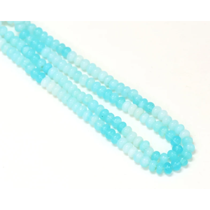 Cuentas de ópalo natural en forma de rondel, color azul cielo, de 16 pulgadas, 7mm-10mm, hermosas cuentas de ópalo azul cielo. - Product Image 3