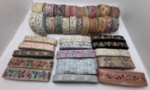 Ribete de Encaje Bordado Floral, Borde Decorativo de Encaje para Prendas, Vestidos, Manualidades y Accesorios de Costura - Product Image 2