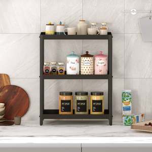 Support de rangement en métal Greta pour épices et masala, étagère de présentation pour bouteilles d'épices et support pour tasses, idéal pour la maison et la cuisine – Excellent rapport qualité-prix - Product Image 1