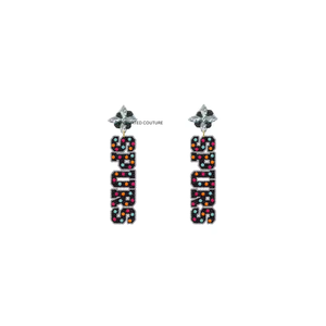 Pendientes de cuentas personalizados, los últimos pendientes de cuentas más vendidos. - Product Image 3
