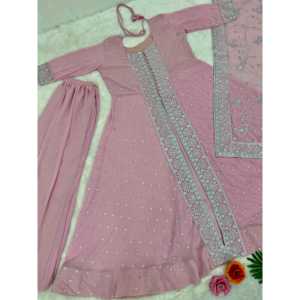 ชุดเสื้อปักลายสวยงามของผู้หญิงชุดปาร์ตี้ sharara และ dupatta - Product Image 4