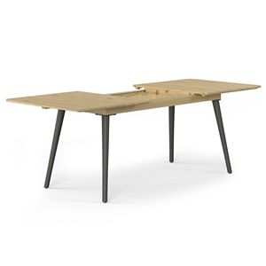 Tavolo da Pranzo Estensibile in Teak Chiaro per Uso in Spiaggia - Product Image 3