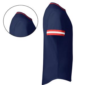 Maillot de baseball sublimé personnalisé OEM 2026 à manches courtes, motif vierge, design premium en jersey - Product Image 5