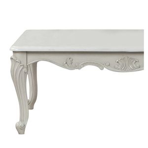 Tavolino da Caffè in Stile Tradizionale Toscano, Realizzato a Mano in Legno Resistente e Finitura Argento - Product Image 2