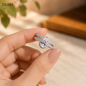 Pear Cut Moissanite Diamond Wedding Band <b>Ring</b> for Women and <b>Couple</b> GRA Certified VSS1 Clarity Diamond - Product Image 3