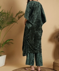 Fashionable Kaftan Abaya Handmade Moroccan Arabian kaftan Dress Long Sleeve Polyester Regular Fit Casual Evening Party Flared - Product Image 3