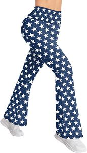 Women's <b>Flared</b> <b>Leggings</b> Solid High Waisted Bootcut Yoga Pants Seamless - Product Image 4