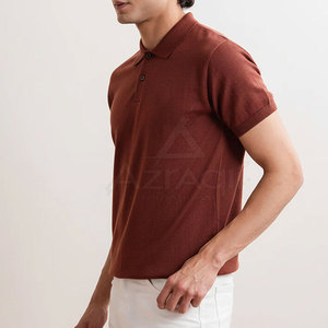 เสื้อโปโลแขนสั้นผู้ชายสำหรับฤดูร้อน เสื้อโปโลผ้าฝ้ายคุณภาพสูง รับสกรีนโลโก้ เสื้อลำลองแขนสั้นสำหรับขาย - Product Image 2