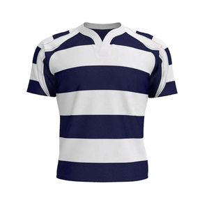 Uniforme de Rugby Personalizado, Conjunto de Camiseta y Pantalones Cortos de Jersey Sólido, Secado Rápido, 100% Poliéster, Ropa Deportiva de Equipo con Logotipo Frontal para Adultos - Product Image 3
