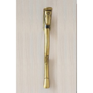 มือจับประตูทองเหลืองโบราณลายตกแต่งสำหรับตู้เฟอร์นิเจอร์ตกแต่งบ้าน - Product Image 1