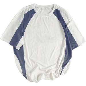 Camiseta Oversize de Malla 100% Algodón para Hombre, Cuello en V, Estampado de Fútbol, Estilo Urbano Hip Hop, Estampado de Estrella, Número Personalizado, Tallas Grandes, Venta al por Mayor - Product Image 6