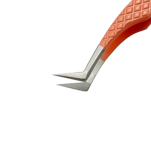 Pince à épiler pour extensions de cils à pointe en fibre noire mate, prix de gros, meilleure qualité, pince à cils, acceptation de la marque privée - Product Image 5