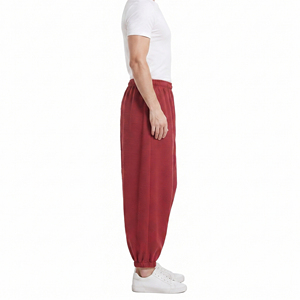 Casual Men Fleece <b>Baggy</b> Sweatpants Loose Fit Wide Leg Oversized Warm Winter Pants Cotton Fleece Streetwear <b>Jogger</b> Trousers - Product Image 3