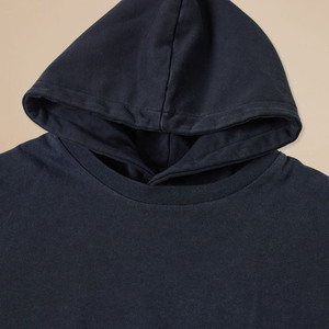 Sudadera con Capucha Corta Unisex Oversize de Algodón Negro French Terry Estilo Casual de Otoño con Diseño de Corte y Estampado de Dibujos Animados Lost Lust Lost Love - Product Image 6