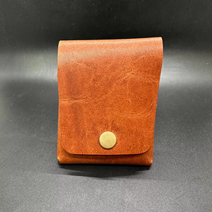 Portefeuille en cuir authentique sans couture, design minimaliste, fin et discret pour poche avant, porte-cartes, prix d'usine LSSW-0031 - Product Image 1