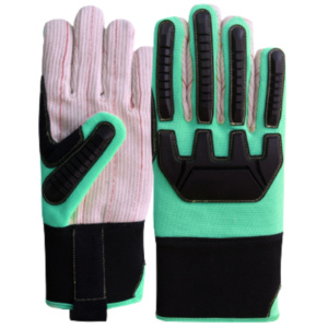 Gants de mécanicien en néoprène de qualité supérieure, résistants aux chocs, avec injecteur TPR en velours côtelé, protection des mains pour la sécurité au travail - Product Image 4