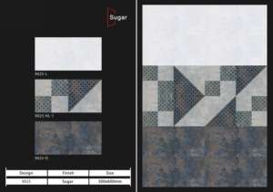 Carreaux muraux en céramique modernes 300x600mm pour salle de bain et cuisine, finition brillante ou mate, texture effet sucre, design mural intérieur luxueux - Product Image 4