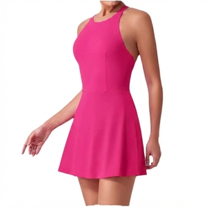 Vestido de Tenis para Mujer, Deportivo, para Golf y Entrenamiento, con Shorts y Sujetador Incorporados, Ropa Deportiva Activa - Product Image 1