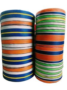 Sacs à provisions à rayures tissés en nylon et PP recyclés fabriqués en Inde sacs de marché tissés en plastique écologique fabricant de gros - Product Image 6