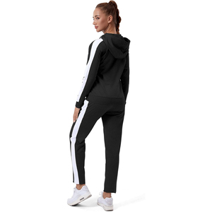 Lightweight <b>Packable</b> Stand Collar Tracksuit Women Polyester Blend Travel Friendly Zip <b>Jacket</b> Jogger Pants - Product Image 3