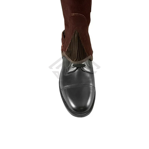 Leather Equestrian Horse Riding <b>Half</b> <b>Chaps</b> Leg Cover Protector High Waist Zipper Closure Cheap Price OEM Custom Wholesale - Product Image 2