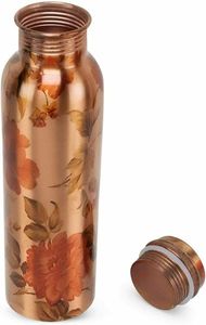 Modern Design Antique Copper Engraved <b>Bottle</b> Sustainable Barware Kitchenware Matt Finish METAL WAVE for Students Outdoor Home - Product Image 6