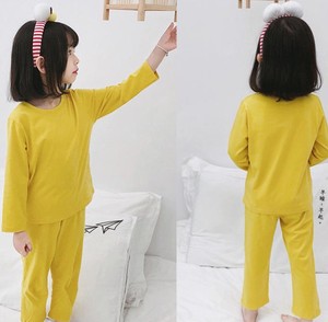 Ensemble de pyjamas pour filles, manches longues, rose, vêtements de nuit en coton pour enfants - Product Image 3