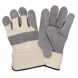 Guantes de seguridad de cuero amarillo marrón para trabajo al aire libre, protección, unisex, para todas las estaciones - Product Image 6