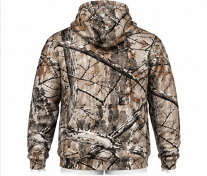 Sudadera con Capucha de Camuflaje para Hombre, Marca INDEX Sports Wear, con Logotipo Frontal y Bolsillos - Product Image 2