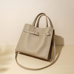 Nouveau sac à main décontracté pour femme de haute qualité, en cuir de vache véritable, avec fermeture éclair et ouverture, grande capacité, sac bandoulière - Product Image 4