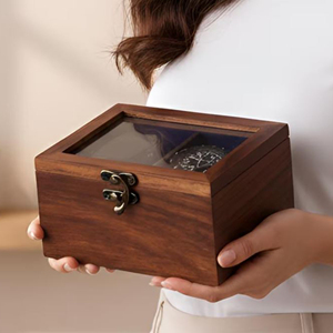 Organizador de Relojes de Madera de Lujo, Caja de Regalo de Madera para Relojes con Marca Personalizada por AYAANS - Product Image 1