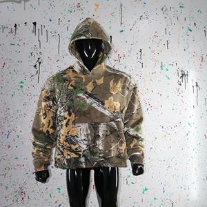 SAMI Hooded Half Zip Winter <b>Jacket</b> 100% Cotton Digital Printing Velour Fabric - Product Image 4